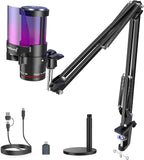 ZealSound Gaming Microphone for PC/Mac/iPhone/Phone – 192kHz/24-bit Podcast Mic by zealsound