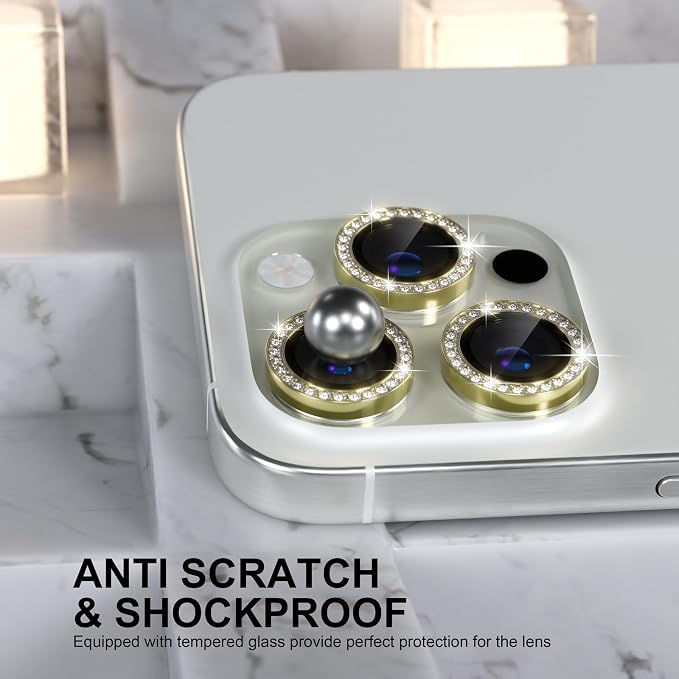 Choiche Compatible for iPhone 16 Pro/iPhone 16 Pro Max Camera Lens Protector - Image 3