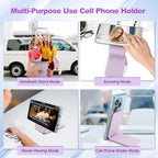 Phone Stand, Foldable Magnetic Phone Tripod, Angle Adjustment & Strong Magnets - Image 2