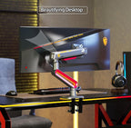 RGB Gaming Monitor-arm for Flat/Ultrawide/Curved Monitors 32 to 60 inch - Image 5