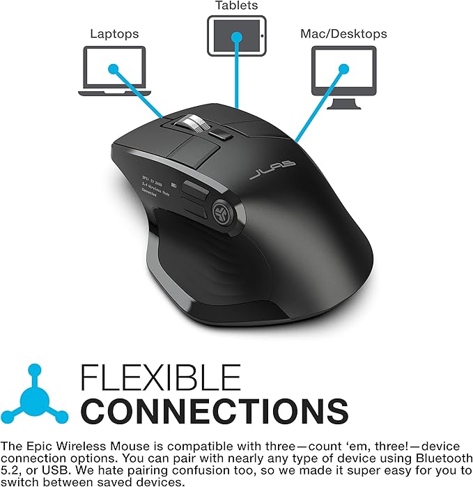 JLab Epic Work Bundle, Epic Wireless Keyboard and Epic Wireless Mouse - Image 7