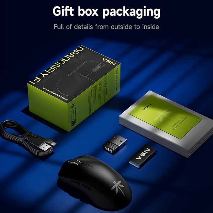 VGN F1 Pro Max Wireless Gaming Mouse - 55g Ultralight - 26000 Adjustable DPI - - Image 9