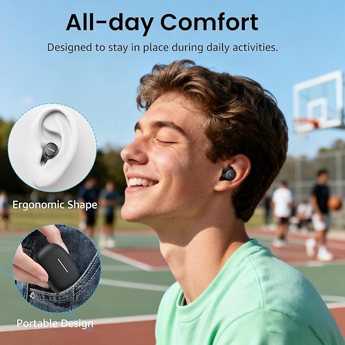 TOZO A1 Wireless Earbuds Bluetooth 5.3 Light Weight in Ear IPX5 Waterproof - Image 8
