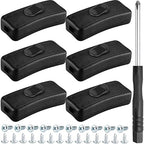 6PCS Inline Cord Switch AC 250V 2A Appliance Switch Replacement Button Control by MKBKLLJY