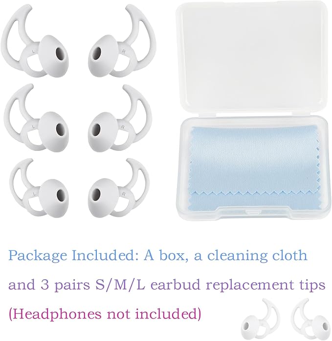 Earbud Replacement Tips Silicone Earbud Tips Compatible - Image 3