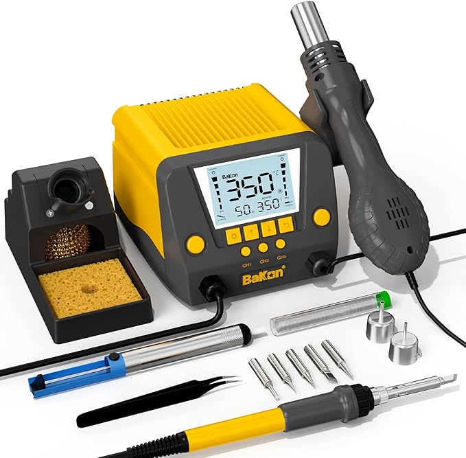 BK882 Soldering Station 2-IN-1 Hot Air Rework Station by BAKON
