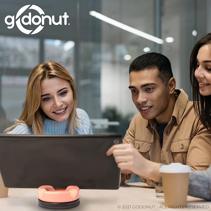 GoDonut – Phone Stand 360 Swivel – Cell Phone Holder + iPad Stand Desk Organizer - Image 6