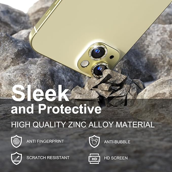 beuxece for iPhone 15/iPhone 15Plus Camera Lens Proprotector, Metal Camera - Image 5