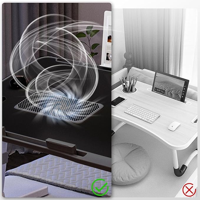 Laptop Lap Desk Include Cooling Fan, Adjustable Lap Desk - Image 5