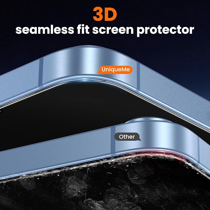 UniqueMe for iPhone 13/13 Pro / 14 Privacy Screen Protector - Image 7