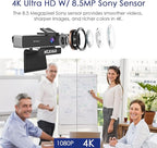 Zoom Certified, NexiGo N950P 4K Zoomable Webcam, RF Remote, Sony_Starvis Sensor - Image 2