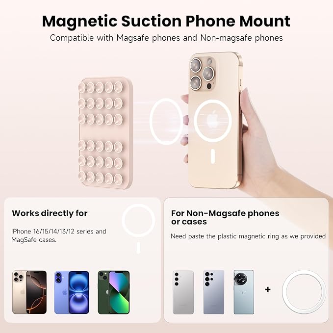 Patented Magnetic Sticky Phone Suction Grip Mount - Image 2