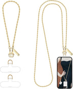 Metal Phone Chain, Crossbody Detachable Phone Lanyard by Derraffina