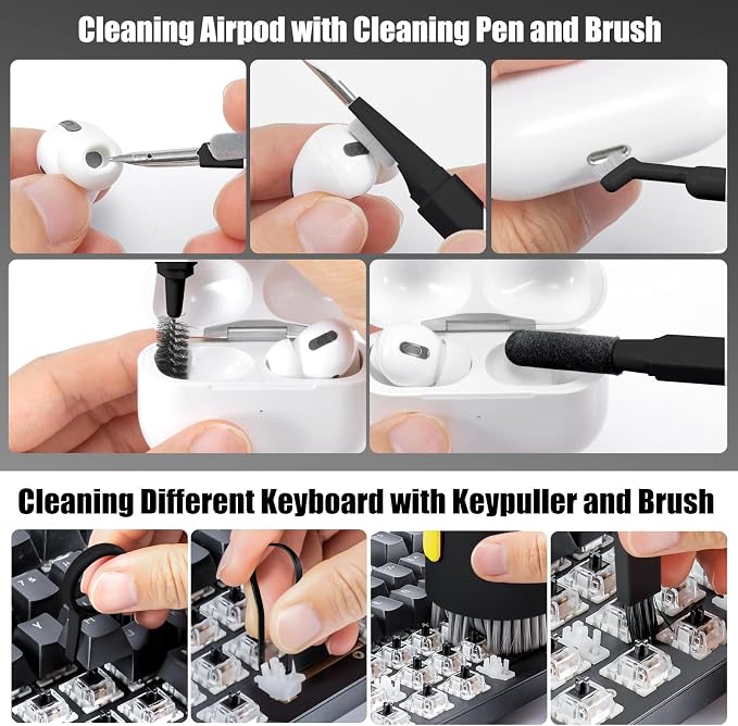 walrfid 2pcs Computer Keyboard Cleaner Kit, Laptop Screen Cleaning Spray - Image 3