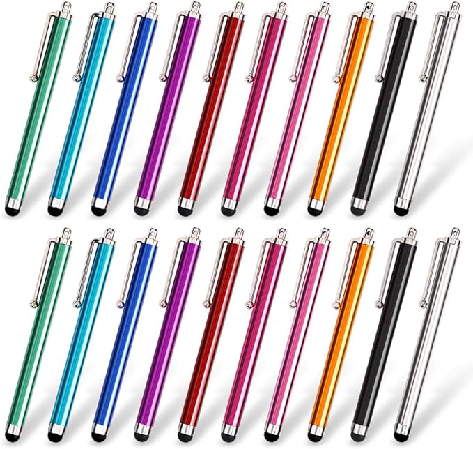 homEdge Stylus Set of 20 Pack, Universal Capacitive Touch Screen Stylus by homEdge