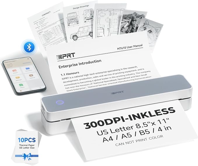 iDPRT Portable Printer Wireless by iDPRT
