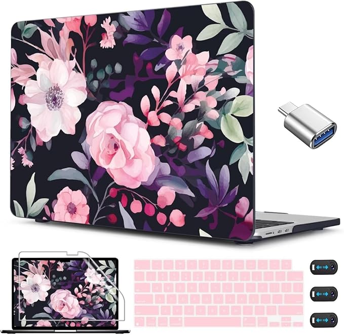 CISSOOK Compatible with MacBook Air 13.6 inch Case 2025 2024 2022 Release Model by CISSOOK