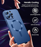 Magnetic for iPhone 14 Pro Max Case Slim Soft TPU Bumper Shockproof Metallic - Image 5