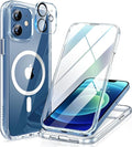 Miracase Magnetic for iPhone 12/12 Pro Case 6.1 inch, Upgrade Full-Body Clear by Miracase