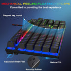 BlueFinger RGB Gaming Keyboard and Backlit Mouse and Headset Combo, USB Wired - Image 3
