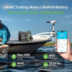 12V 100Ah LiFePO4 Battery with Bluetooth, BCI Group 24, Built-in 100A BMS - Image 3
