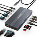 USB C Docking Station, 14 in 1 USB C Hub Multiport Adapter, Triple Display 3 by VANGREE