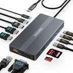 USB C Docking Station, 14 in 1 USB C Hub Multiport Adapter, Triple Display 3 by VANGREE