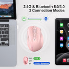 TECKNET Wireless Mouse Rechargeable 4800 DPI Silent USB A & Bluetooth Mouse 6 - Image 2