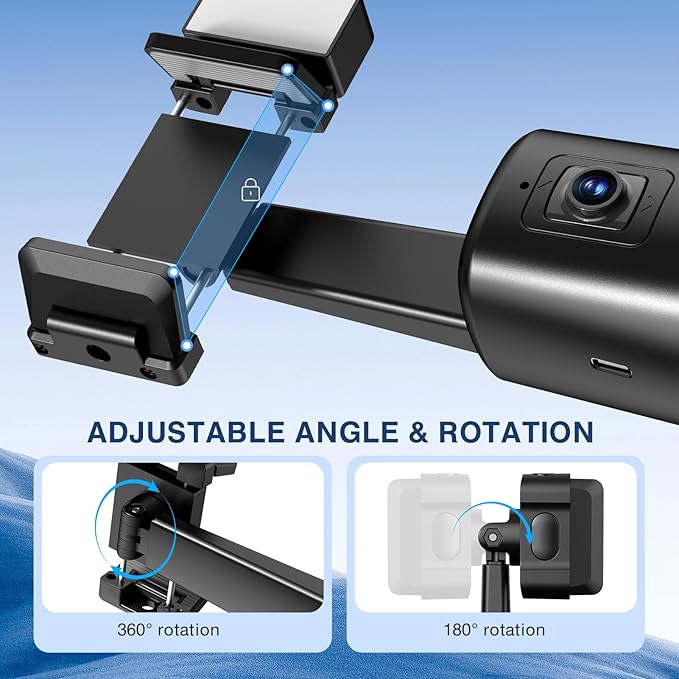 Auto Face Tracking Tripod 360° Rotating Cell Phone Photo and Video Kits Stand - Image 4
