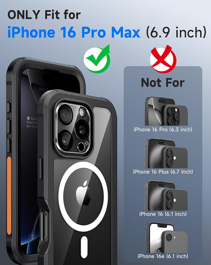 seacosmo for iPhone 16 Pro Max Case, Full Body Bumper - Image 5