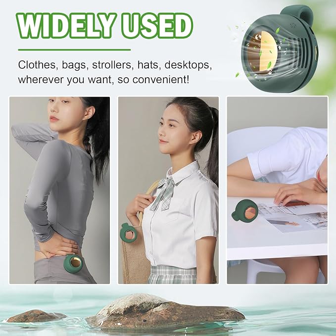 Portable Silent Mini Bladeless Fan Clip on, Portable Silent Mini Bladeless - Image 7
