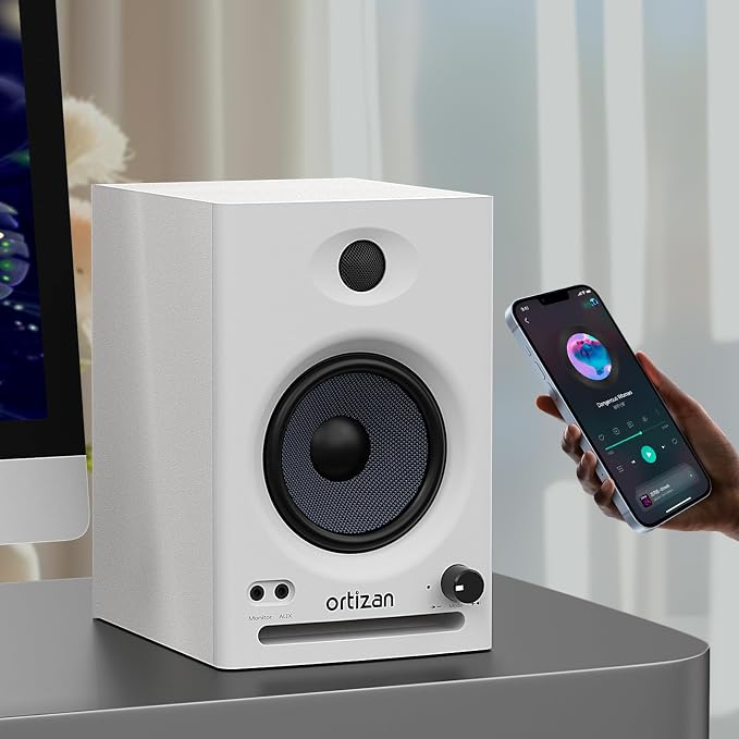 Ortizan C7 Dual-Mode 2.0 Studio Monitors, Active Monitor Speakers - Image 3