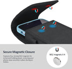 Phone Holster for Belt with Metal Clip and Magnetic Closure Compatible with - Image 3
