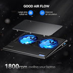 TECKNET Laptop Cooling Pad, Gaming Laptop Cooling Stand, Wind Speed Adjustable - Image 6