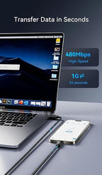 Woven USB-A to USB-C Cable for Apple iPhone 16 Pro Max MFi Certified USB to - Image 5