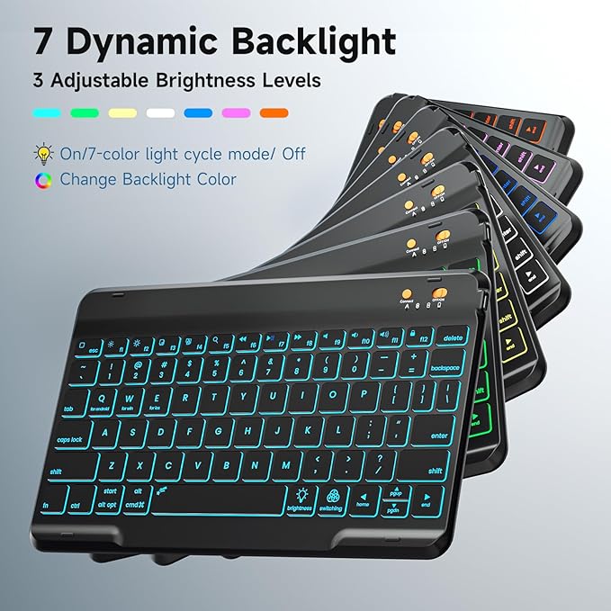 Keyboard Case for iPad 9th/8th/7th Generation 10.2 inch 2021/2020/2019 & ipad - Image 4