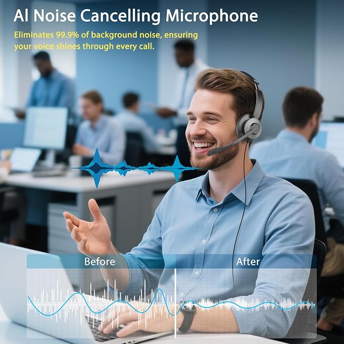 Earbay USB Headset with Microphone - Image 2