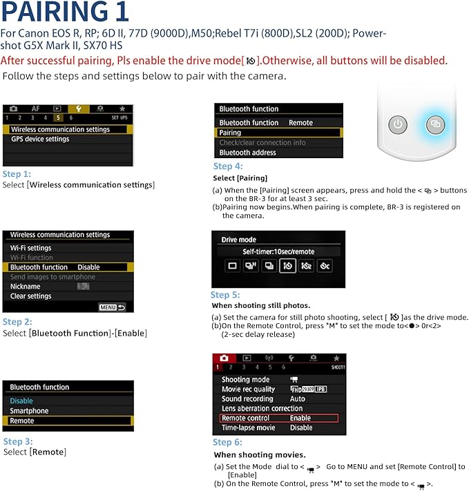 AODELAN Rechargeable Wireless Shutter Release - Image 7