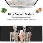Human Skeletons Best Friends Desk Mat, Large Gothic Human Skeleton Gaming - Image 5