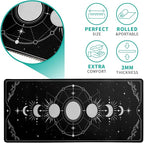 Sun Moon Gaming Mouse Pad Black Large Mouse Pad - Image 5