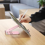 OMOTON Foldable Cell Phone Stand, C4 Portable Aluminum Phone Holder, Adjustable - Image 4