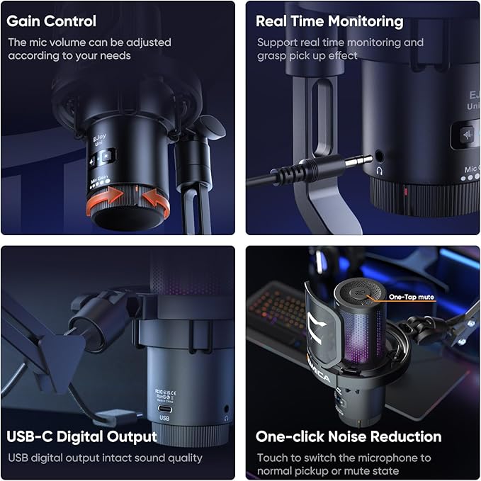 COMICA EJoy Uni USB Condenser Gaming - Image 7