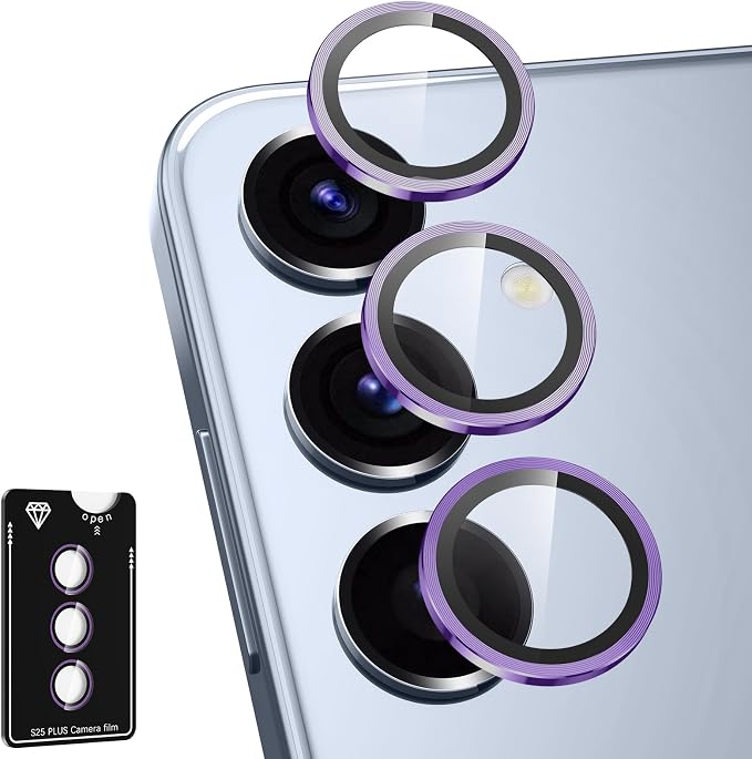 for Samsung Galaxy S25 Plus Camera Lens Protector, Individual Metal Ring by Btscase