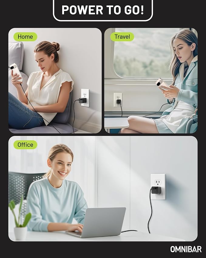 30W USB C Charger with 60W Type C Cable, GaN Fast Wall Charger Block, PD 3.0 - Image 7