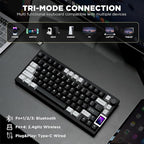 YUNZII AL80 Wireless Mechanical Keyboard, Full Aluminum CNC, Smart LCD Display - Image 4