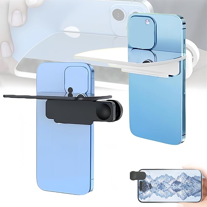 Mirror Effect Lens, Smartphone Camera Mirror Reflection Clip Kit Phone Camera by Unknown