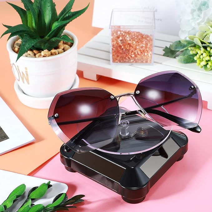 Xuhal 8 Pcs Solar Rotating Stand Turntable Battery Powered Double Use Solar - Image 6