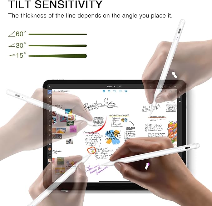 Stylus Pen for iPad 2018-2025, Fast Charging Magnetic Pencil - Image 6