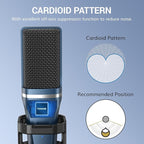 TONOR TC-777 Podcast Microphone, USB Computer Microphone, Cardioid Condenser PC - Image 2