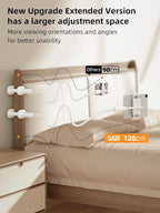 SAIJI Gooseneck Tablet Holder for Bed, One-Hand Adjustable, Upgraded Base - Image 2